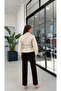Stone Belted Leather Jacket - 8162 - 3