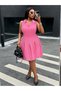 Rochie mini , roz - 4