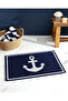 Anchor Foot Towel - Navy Blue - 50X80 cm - Navy Blue