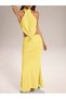 Rochie maxi , galben - 6