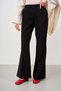 Women's Spanish Style Half Elastic Pants Black - 3