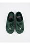 Embroidered Patterned Plush Lined Indoor House Slippers Soft Non-Slip Sole - 2