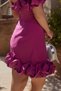 Glenn - Rochie mini cu volane L - 6