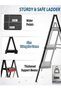 HighQuality 3Step Folding Step Stool for Adults NonSlip Wide Pedals 150kg Load Capacity Versatile and Safe Home Solution - 5