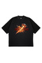 Unisex Women's Men's Hellstar Space Shuttle Patterned Design Printed Oversized Thick Fabric Relaxed Fit T-Shirt - 3