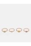 Women Gold Embellished Ring Set (4 Piece)