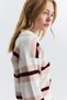 Striped Polo Collar Sweater - 5