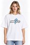 Unisex Women's Men's Notebook Blue Text Patterned Design Printed Oversize Thick Fabric Comfortable Cut T-Shirt - 2