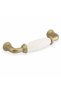 Porcelain Matte Gold Handle 96 mm 9.6 cm Furniture Drawer Cabinet Cupboard Door Handles Handle - 2