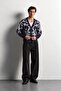 Men's Patterned V-Neck Buttoned Knitwear Cardigan - 2