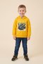 Boy's Sweatshirt with Hood, Printed, 2 Thread Fleece, 100% Cotton