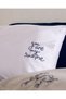 Adenya Sepeti Amour 100% Cotton 2-Piece Pillowcase - White/Dark Blue - 3