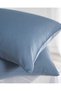 Adenya Sepeti Ciel 100% Cotton Satin 2-Piece Pillowcase - Dark Blue - 2