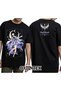 Genshin Impact Columbina Front and Back Printed Unisex Black Tshirt