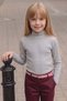 Ribbed High Neck Girls' Bodysuit