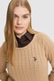 Women's Camel Basic Sweater 50327560-Vr015 - 2