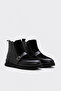 Genuine Leather Black Leather Black Suede Women's Classic Boots 757Sza26906 - 4