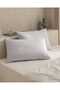 Adenya Sepeti Manon 100% Cotton Ranforce Plain 2-Piece Pillowcase Set - Stone