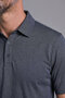 Anthracite Studio Shirt Collar Buttoned T-Shirt - 3