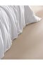 Adenya Sepeti Crep Double 100% Cotton Flat Duvet Cover Set - White - 4