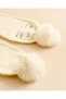 Girls Beige Knitted Cap & Gloves Set - 6