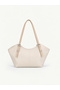 Cream Shk355 Large Volume, Buckle Detailed, Zippered, Adjustable Strap, Hand and Shoulder Bag - 5