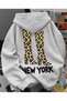 Women'S/Unisex Leopard Printed Black Hooded Sweatshirt & Hoodie - 2