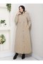 Nowa Cebi Zippered Stylish Quilted Coat Mink