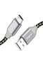 كابل USB-C، عبوة واحدة بطول 10 أقدام، كابل شحن ومزامنة USB من النوع C مجدول من النايلون ومتين ومتوافق - 2