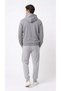 Men's Hooded Kangaroo Pocket 3 Thread Rastered Comfortable Fit Gray Sweatshirt - 6