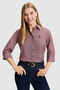Women's Burgundy Long Sleeve Basic Shirt 50324791-Vr177