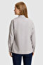Women's Gray Long Sleeve Basic Shirt 50324791-Vr024 - 5