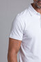 White Studio Shirt Collar Buttoned T-Shirt - 4