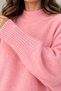 Women's Soft Textured Bat Sleeve Oversize Knitwear Sweater - 3