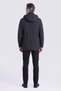 Black Casual Hooded Coat - 2