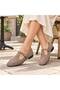 Women's Buckle-Strapped Ballerina Flats with Square Toe and Stitching Detail Casual Shoes - 2