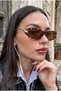 Bottevia Ultra Light Uv400 Filtered Women's Cat Eye Gold Leopard Frame Brown Sunglasses - 3