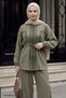 Garnili Pocket Detailed Khaki Suit - 2
