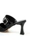 Ba04615 Women's Buckle-Closed Front Casual Evening Dress Shoes 8 cm Heeled Slippers - 6