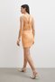 Orange Cross-Back Detailed Dress - 4