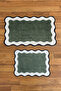 Decorative Digital Printed Set of 2 Bath Mat Non-Slip Base Toilet Set - 2