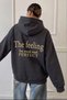 Hooded Oversize Sweatshirt with Slogan Print on the Back - 3