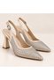 Women's Evening Dress Shoes with Stones, Pointed Toe, Stiletto Thin Heels, Stylish Design, Suitable for Weddings and Engagement Parties.