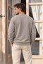 Men's Crew Neck Pique Fabric Regular Fit Sweat 5876 - 5