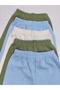 5-Piece Men's Tights Set Seasonal Baby Tights Blue-Khaki-Ecru - 3
