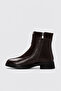 Genuine Leather Brown Leather Brown Suede Women's Classic Boots 757Sza26914 - 2
