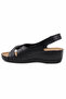 Women's Genuine Leather Orthopedic Sole Padded Heel Comfortable Daily Sandals - 8