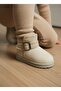 Daily School Nursery Girls Boys Baby Kids Suede Look Velcro Inside Wool Warm Winter Mini Boots - 3