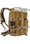 Black Tactical Backpack, Military Backpack, Molle Backpack - 5