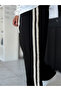 Black Knitted Striped Baggy Tracksuit We-5135 - 6